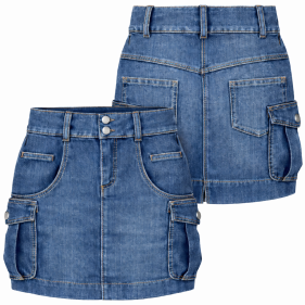 Moldes de confeccion para DAMAS Faldas Pollera Jean 724